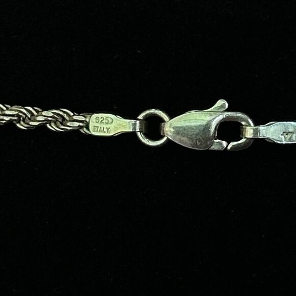 Vintage 925 Sterling Silver Necklace With 1.5” Circle Pendant for Carving - Picture 3 of 7